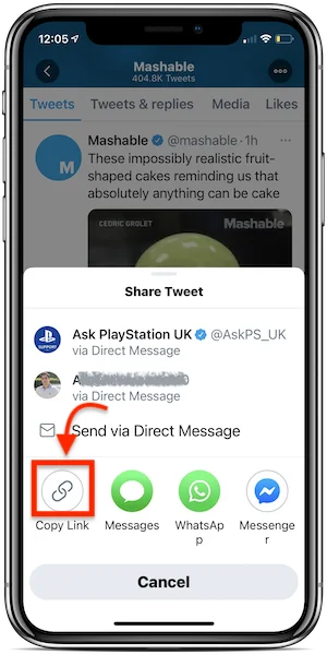 Copy link step 1-2