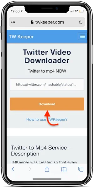 download twitter video iphone guide